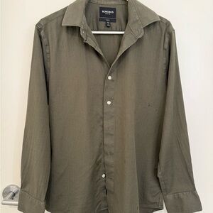 Bonobos Men's Casual Olive Button Down Shirt